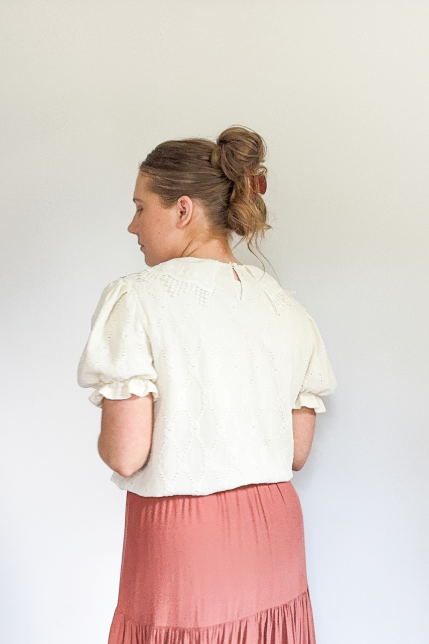 Lauren Lace Collar Top