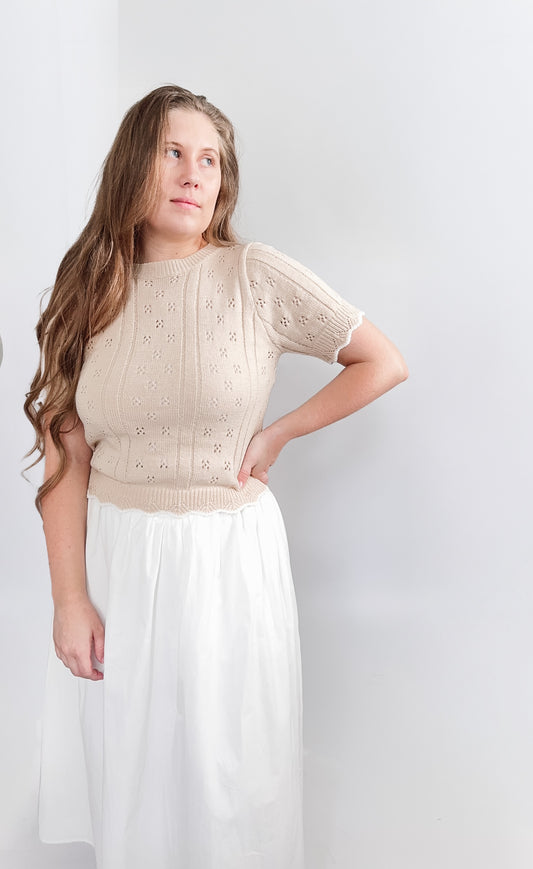 Laci Scalloped Hem Top