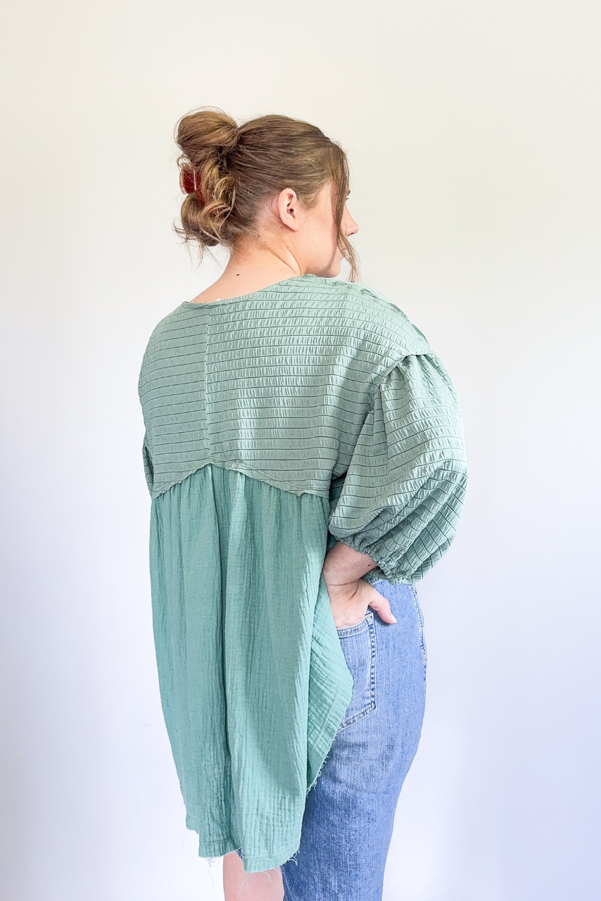 Lona Babydoll Blouse