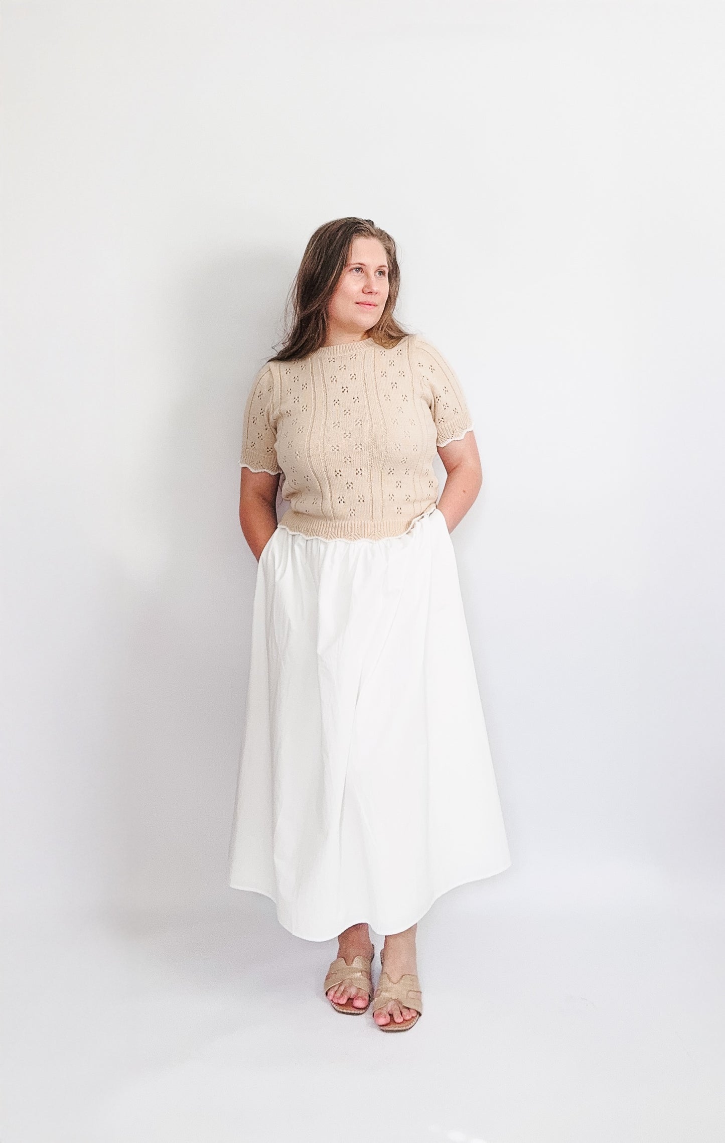 Laci Scalloped Hem Top