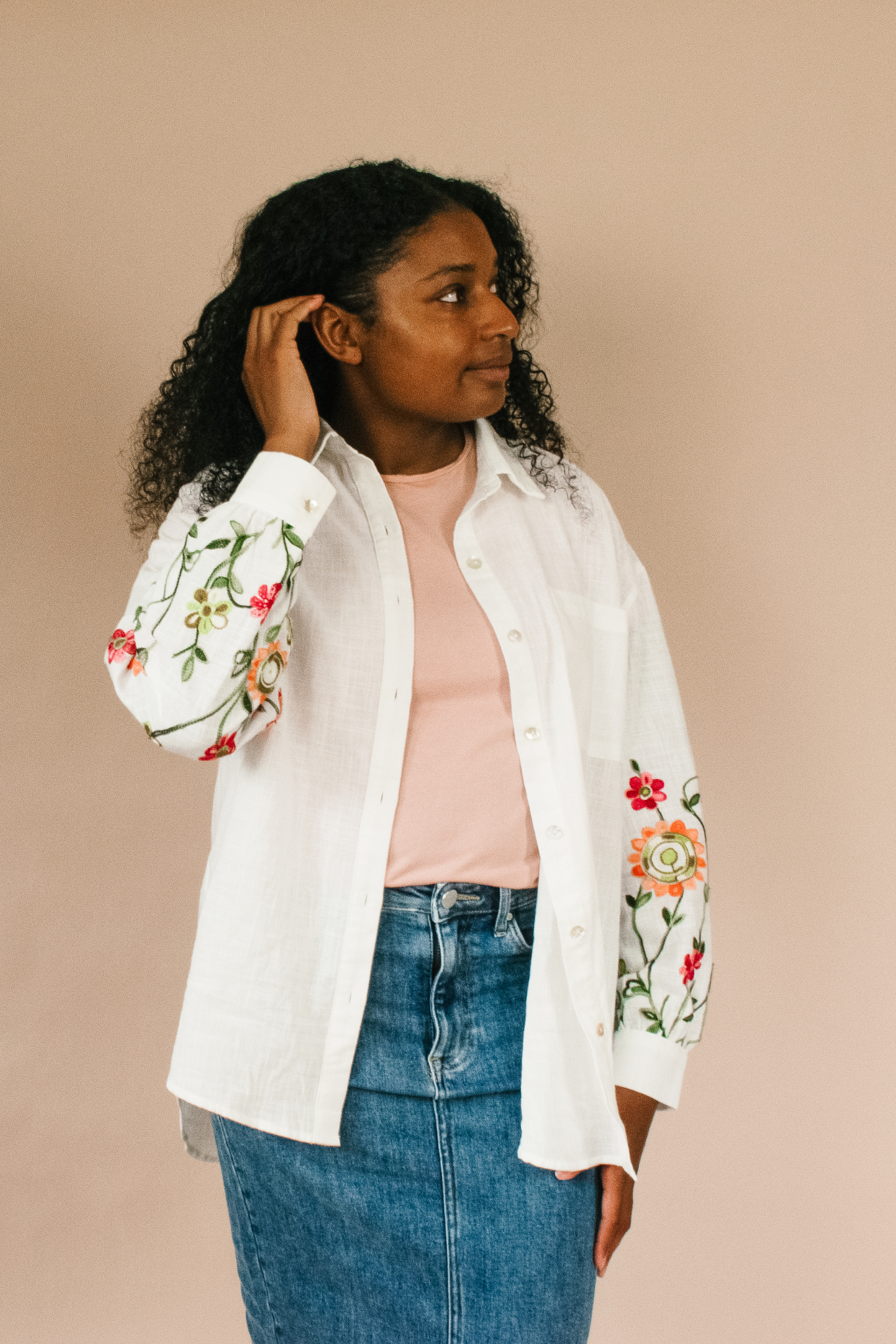 Flora Button Down Top