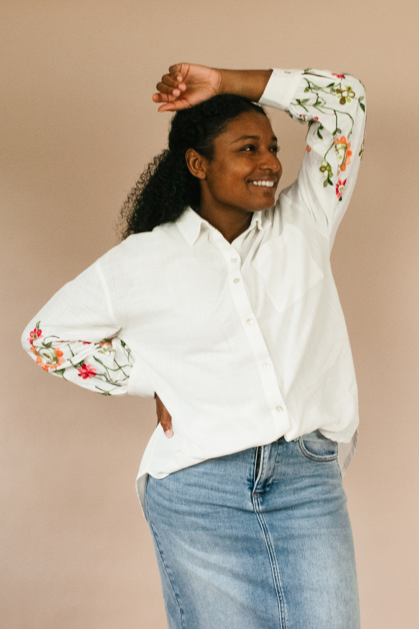 Flora Button Down Top