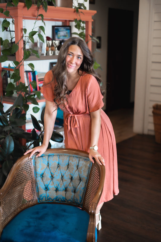 Holly Flutter Sleeve Midi Dress