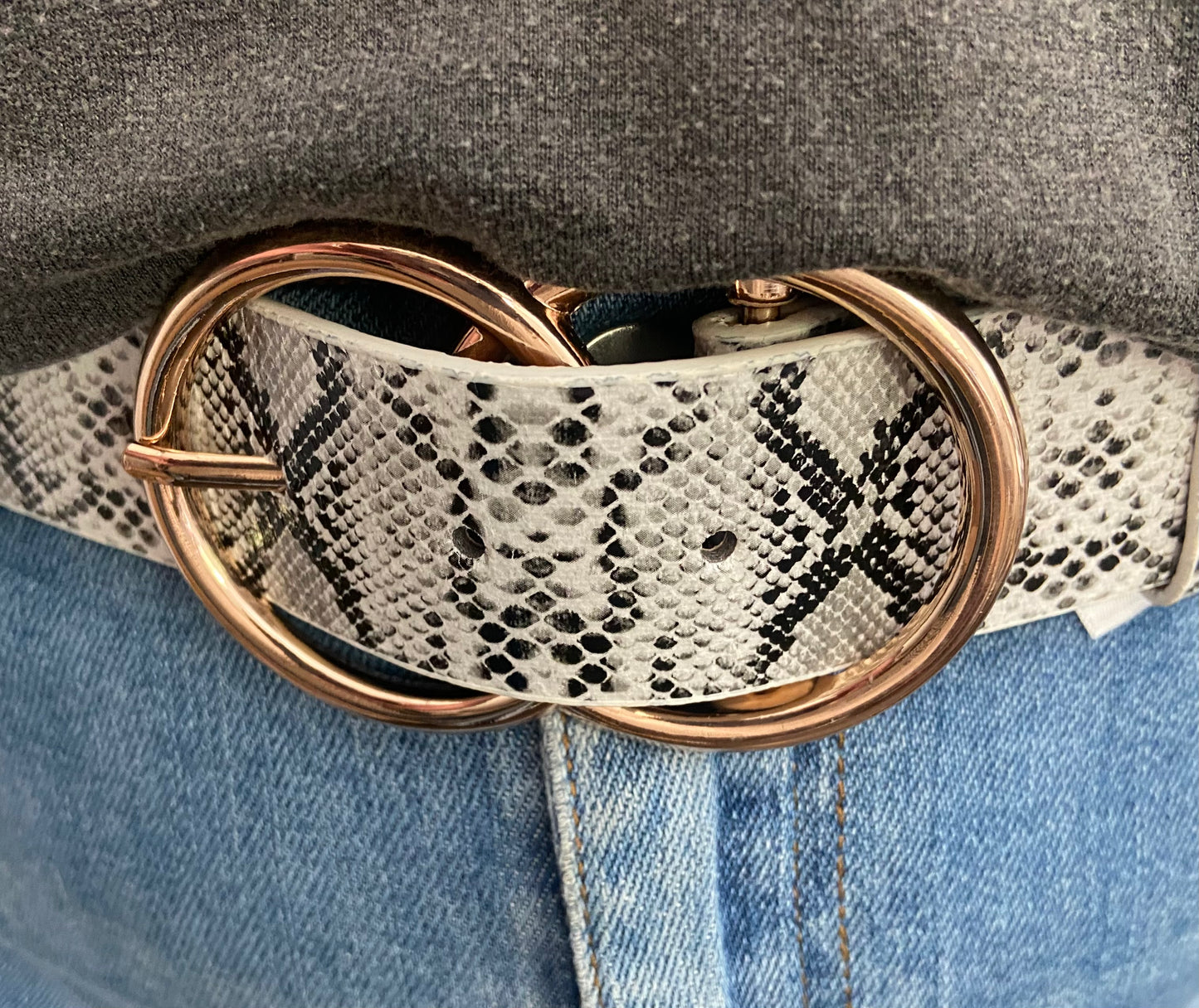 Shae Snake Skin Belt