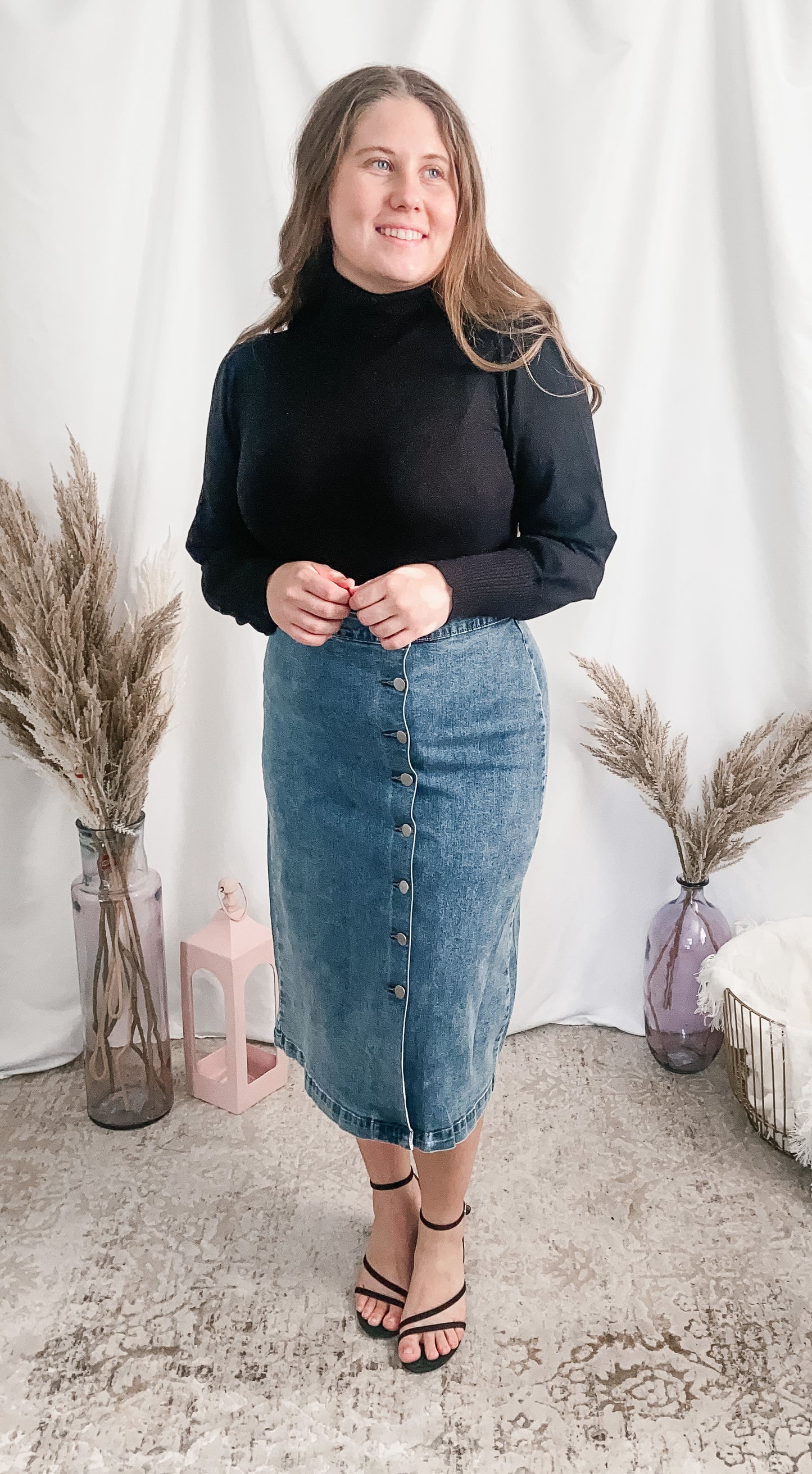 Andie Knit Turtleneck - Taupe