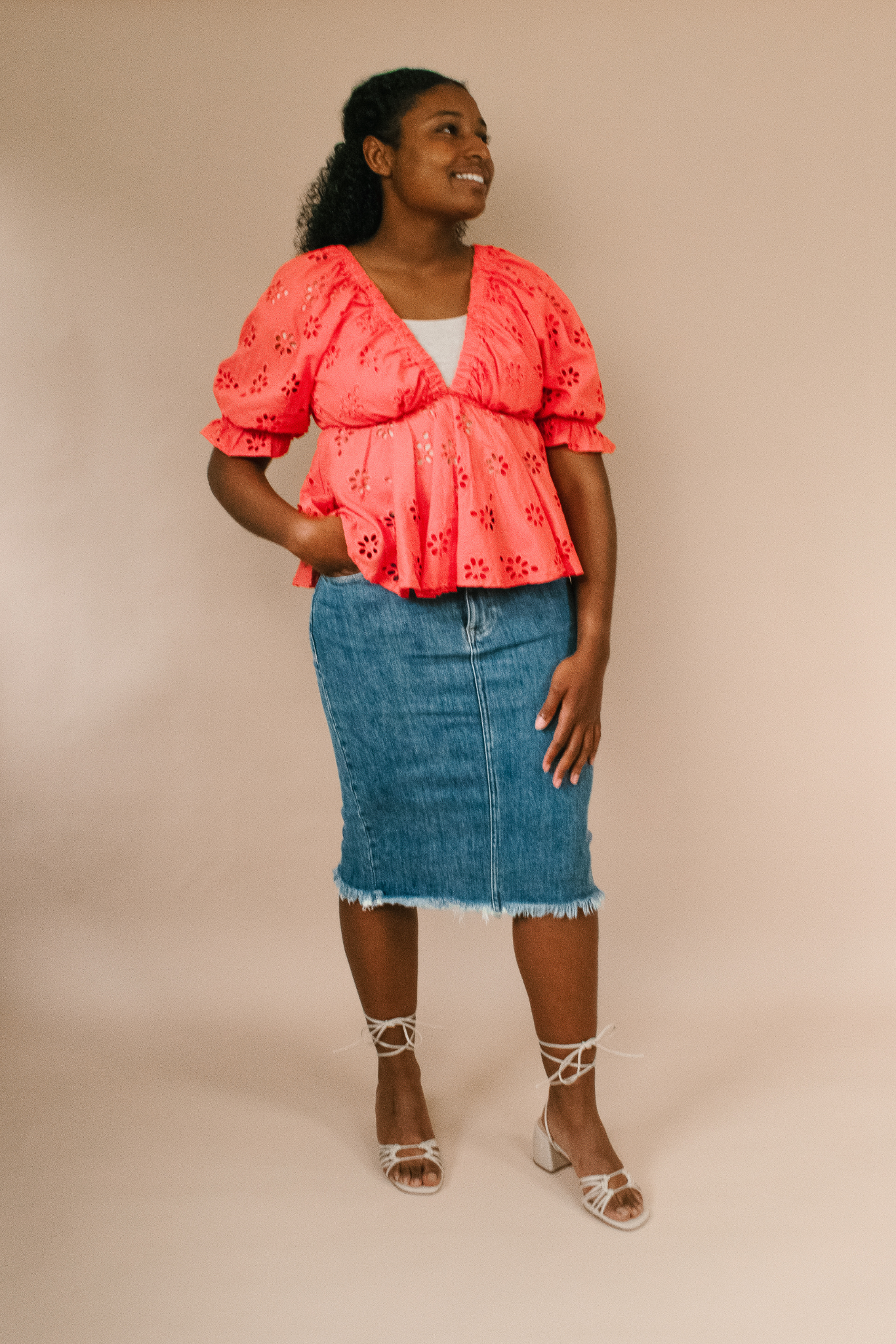 Lila Eyelet Lace Blouse