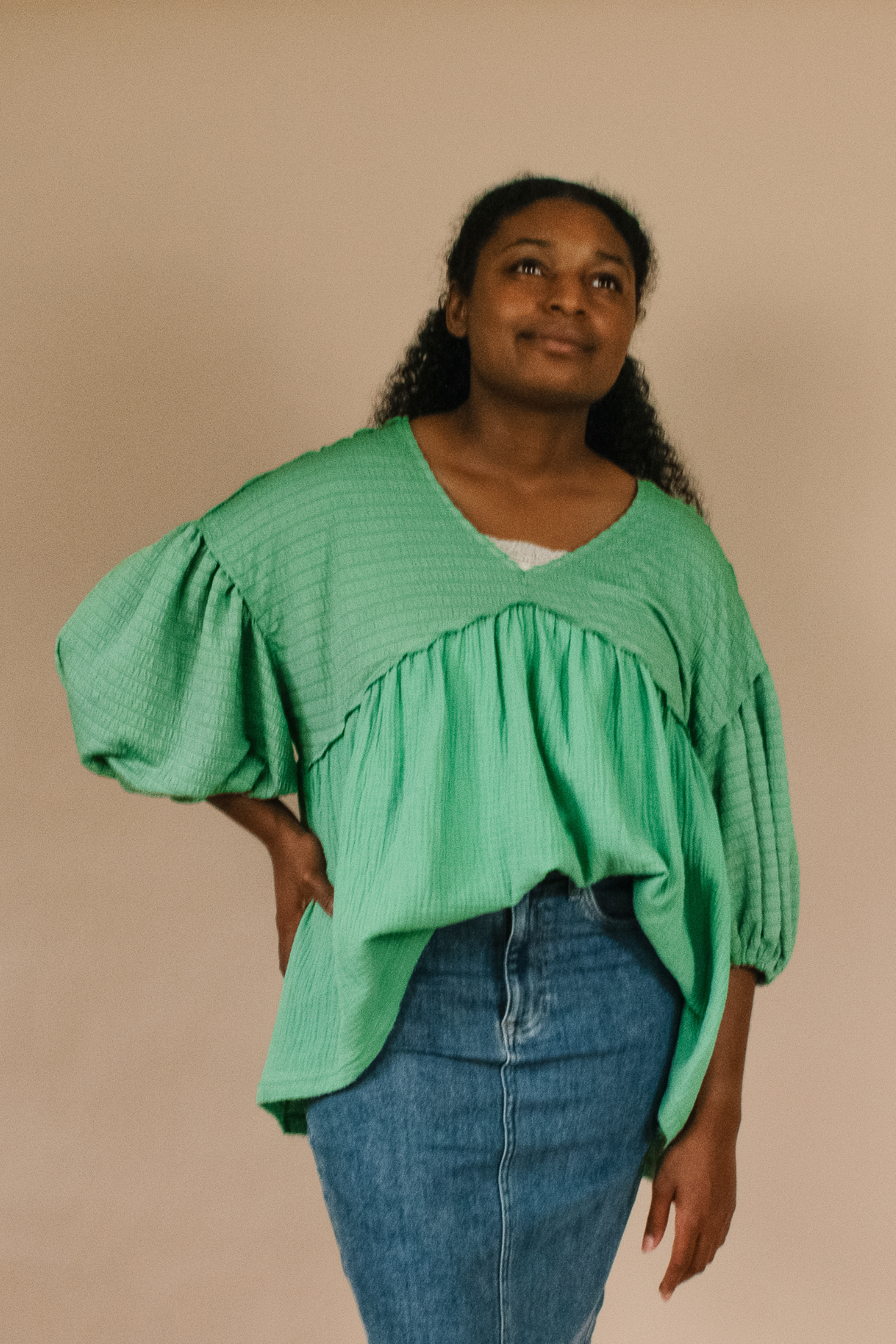 Lona Babydoll Blouse