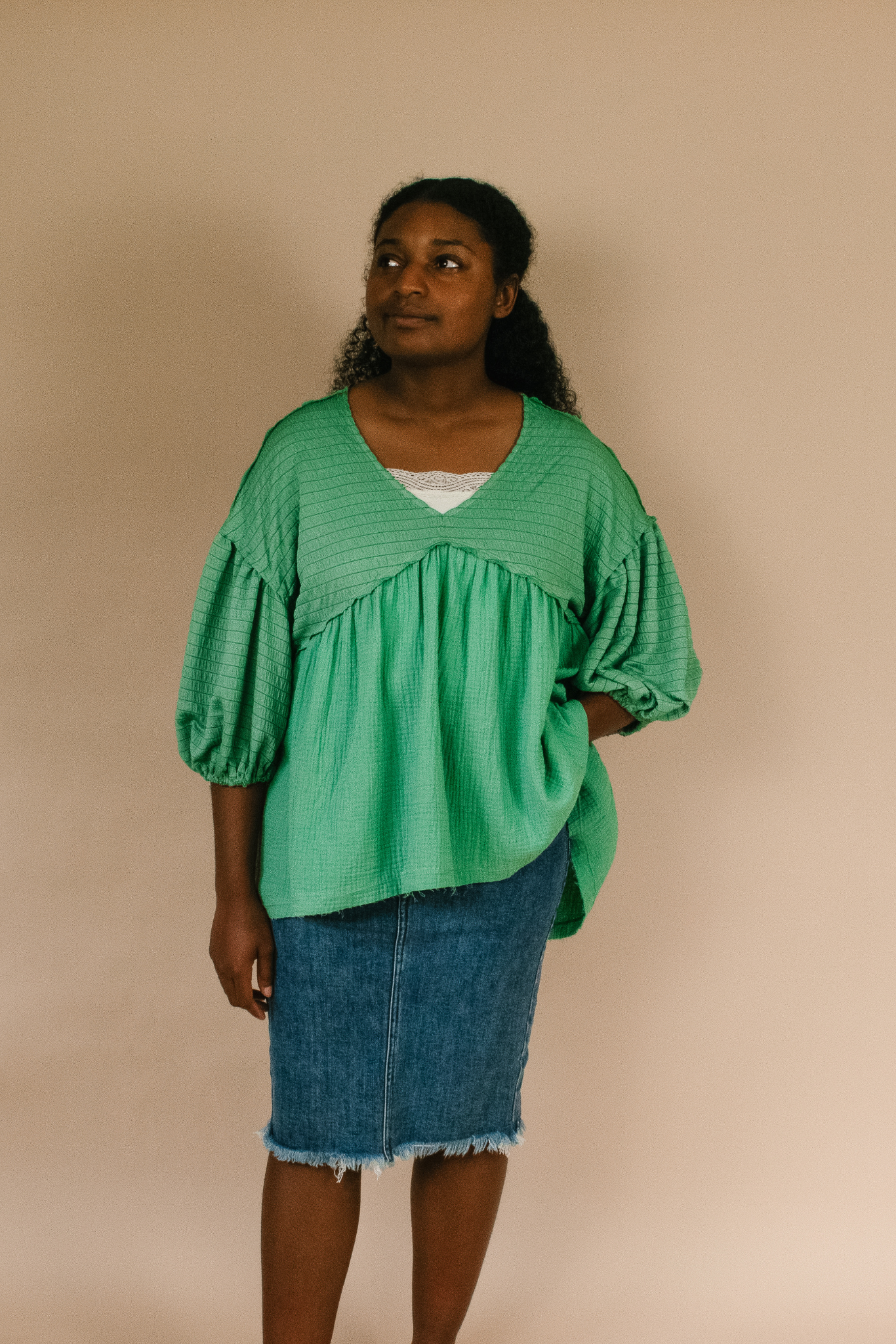 Lona Babydoll Blouse