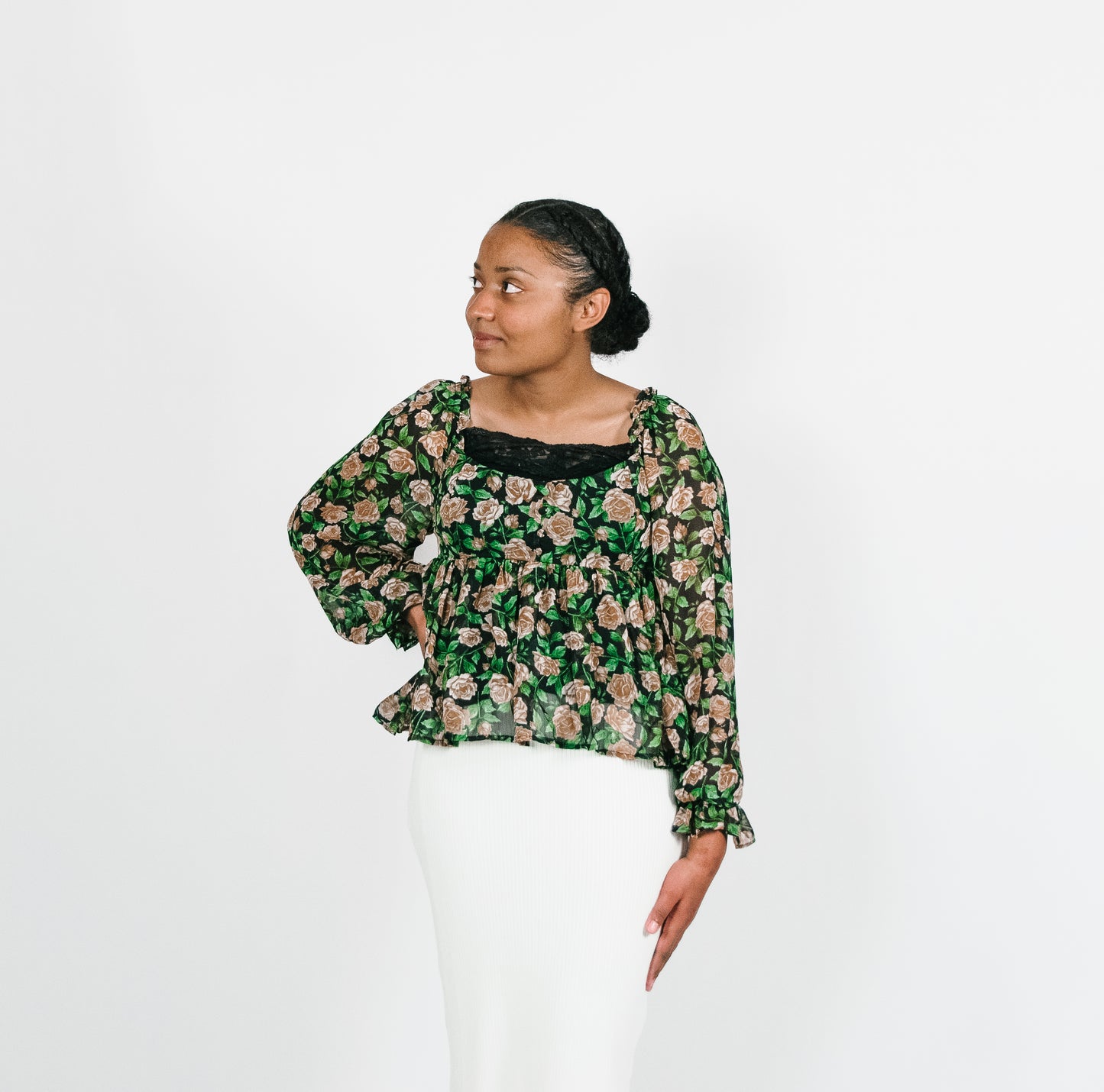 Carla Floral Babydoll Blouse