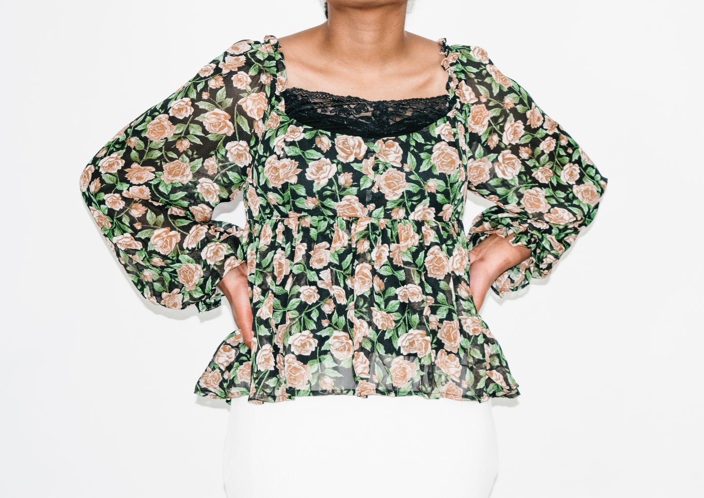 Carla Floral Babydoll Blouse