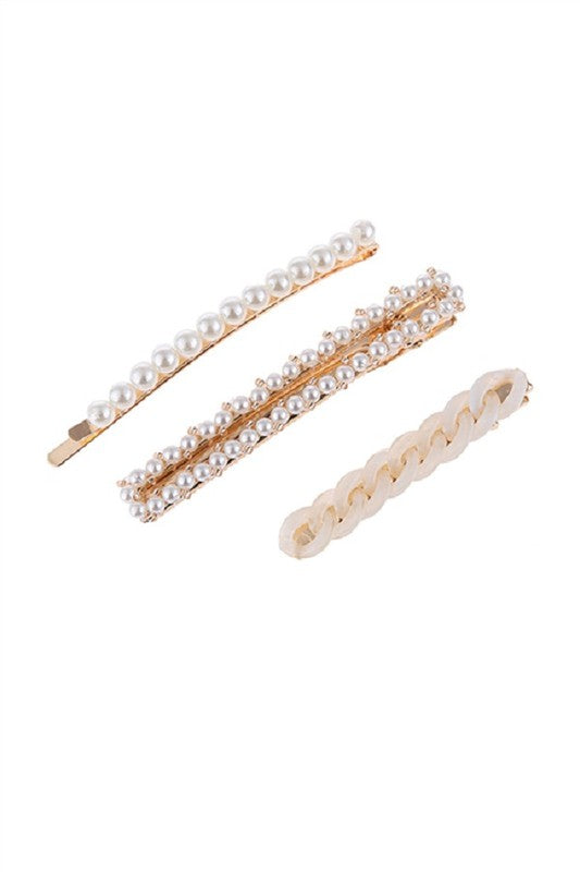 Jane Clip Set - Ivory