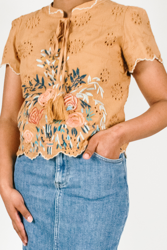 Bella Embroidered Top