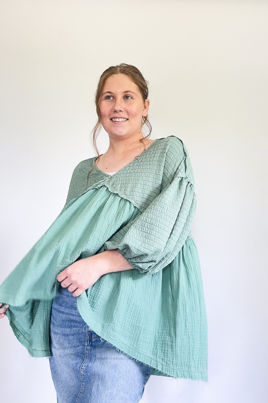 Lona Babydoll Blouse